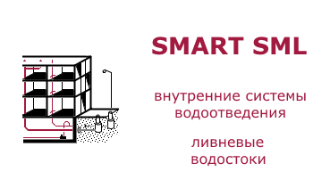 Система  SMART SML - Чугунная безраструбная канализация SML со склада в Екатеринбурге
